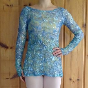 Blue and gold dance overlay